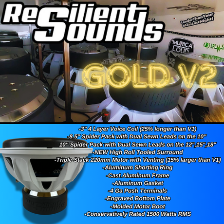 resilient Sounds Subwoofers gold v2