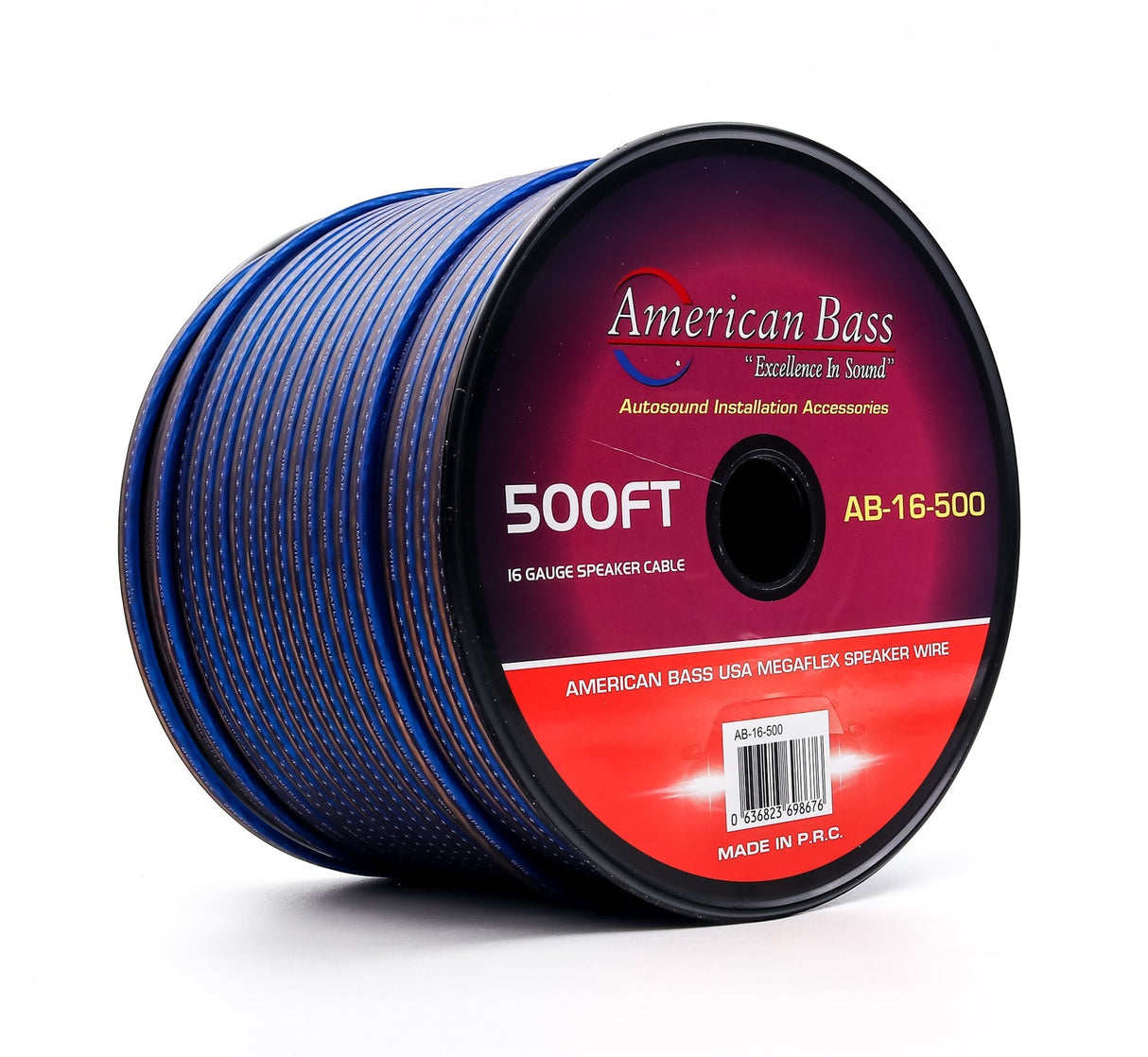 American Bass 16 Gauge Mega Flex Speaker Wire 500/75ft