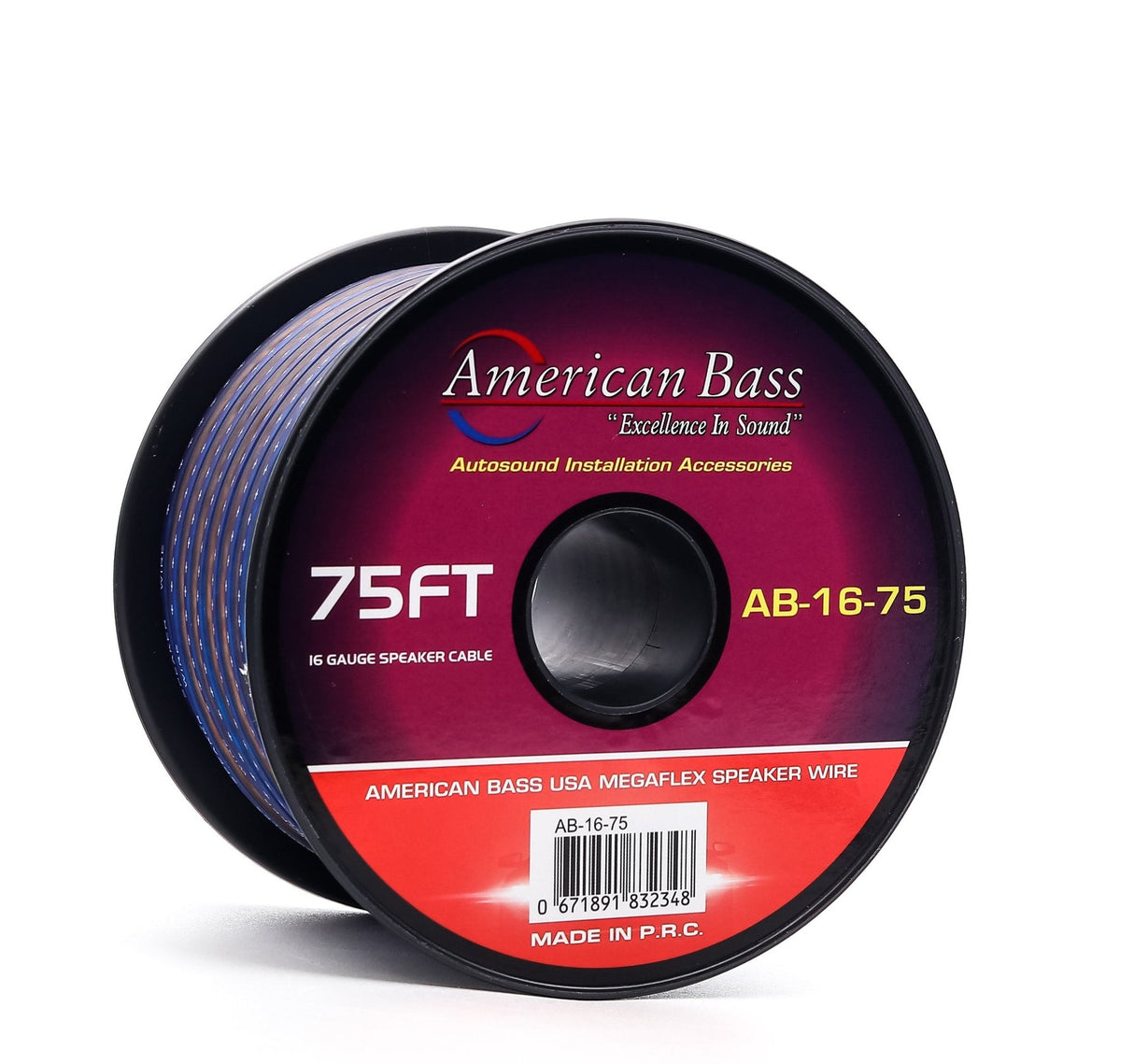 American Bass 16 Gauge Mega Flex Speaker Wire 500/75ft