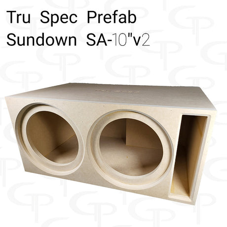 TRU SPEC Prefab Dual 10" Subwoofer Enclosure Sundown SA 10v2