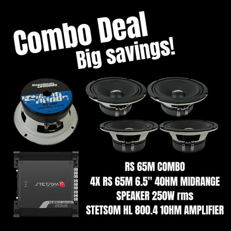 Resilient Sounds and Stetsom combo deal 65m speakers and a HL 800.4 amplifiers 