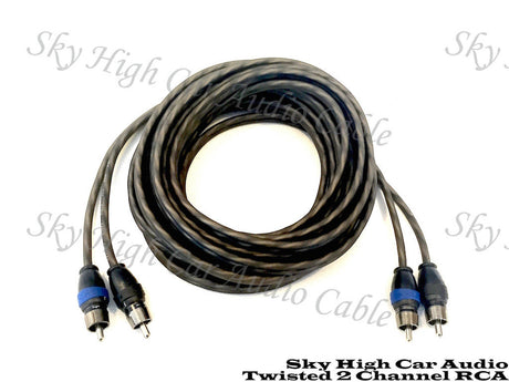 SKY HIGH CAR AUDIO 2 CHANNEL TWISTED RCA'S