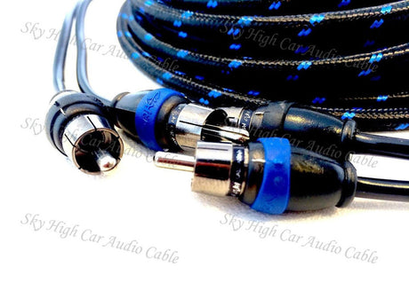 Sky High Car Audio 2 Channel Triple Shielded RCA's