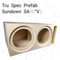 TRU SPEC Prefab Dual 10" Subwoofer Enclosure Sundown SA 10v2