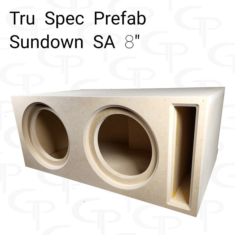 TRU SPEC Prefab Dual 8" Subwoofer Enclosure Sundown SA