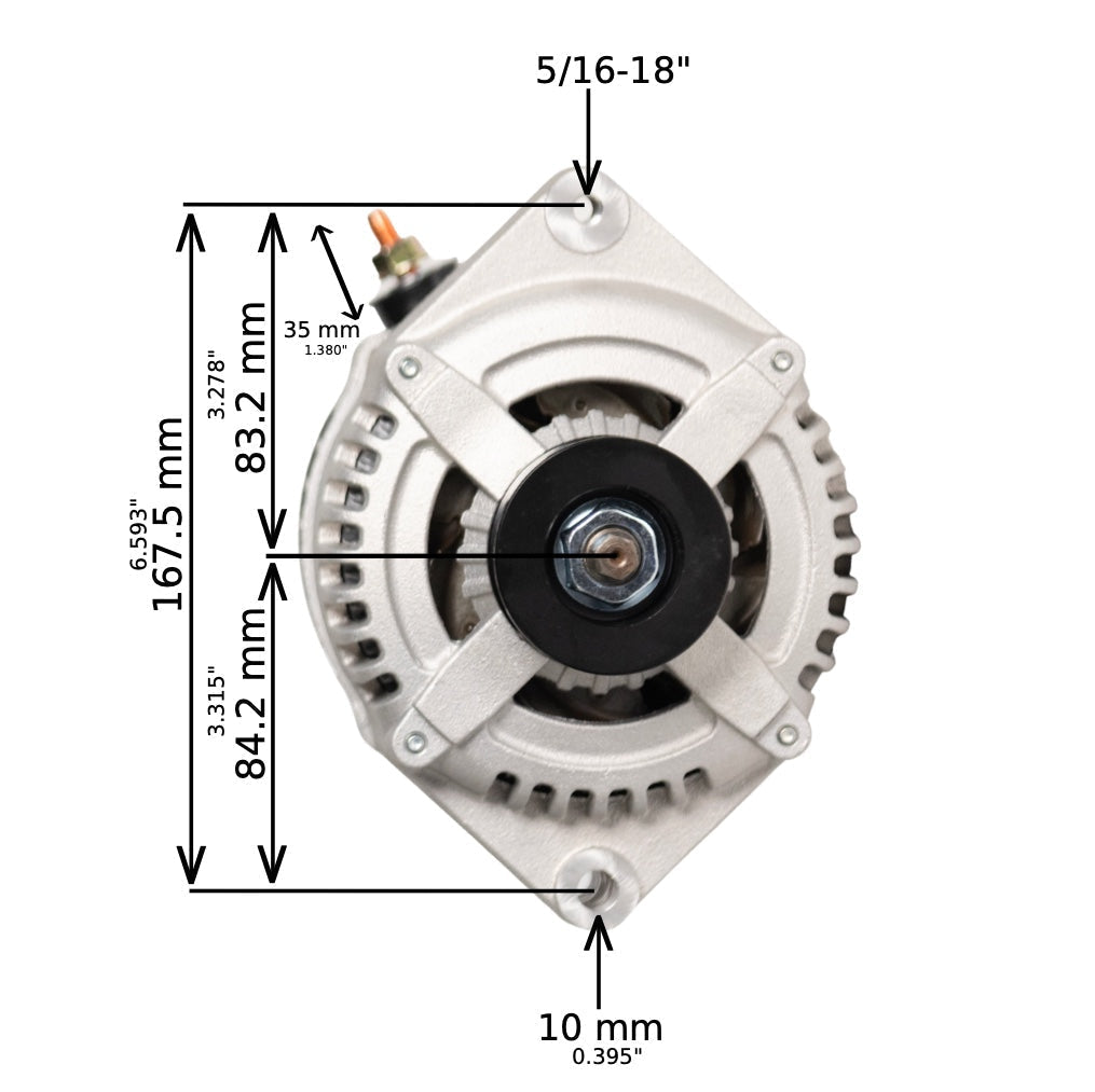 1968-1972 Chevrolet C10 Pickup V8 5.0L 12si High Output Alternator