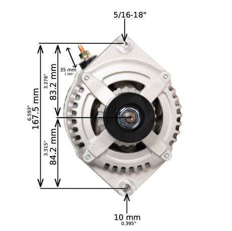 1975-1976 Cadillac DeVille V8 8.2L 12si High Output Alternator