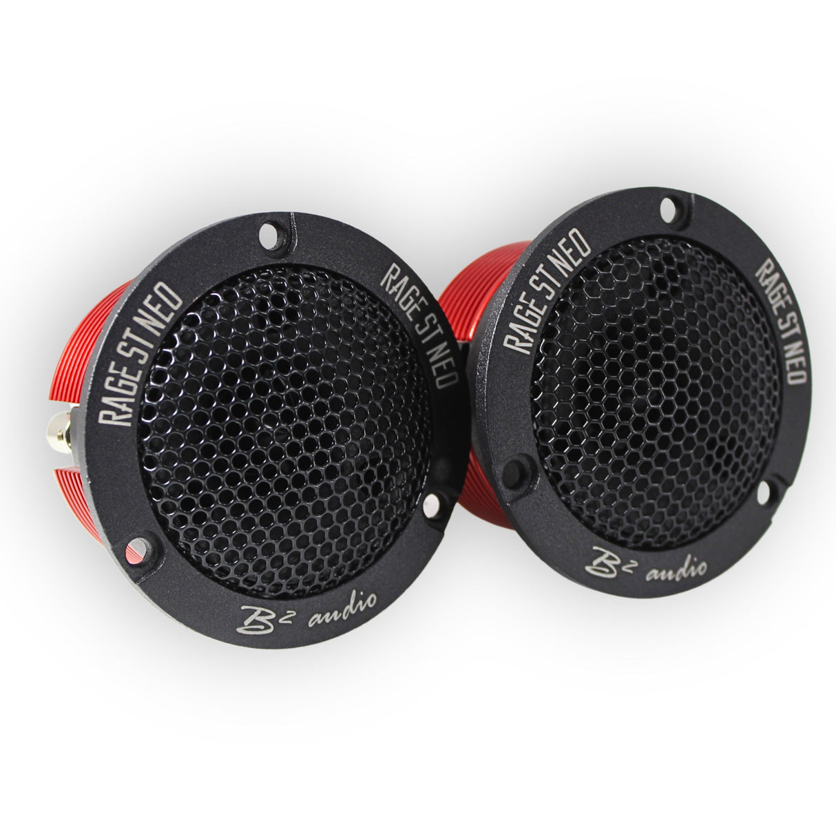 B2 Audio RAGE Series Pair of 1" 4-Ohm 100 Watt RMS Neodymium Tweeters, OD 2.95" RAGE ST NEO