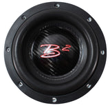 B2 Audio RAMPAGE Competition Series 6.5" 1000 Watt RMS Carbon Fiber Dual 2-Ohm 2" Voice Coil Subwoofer