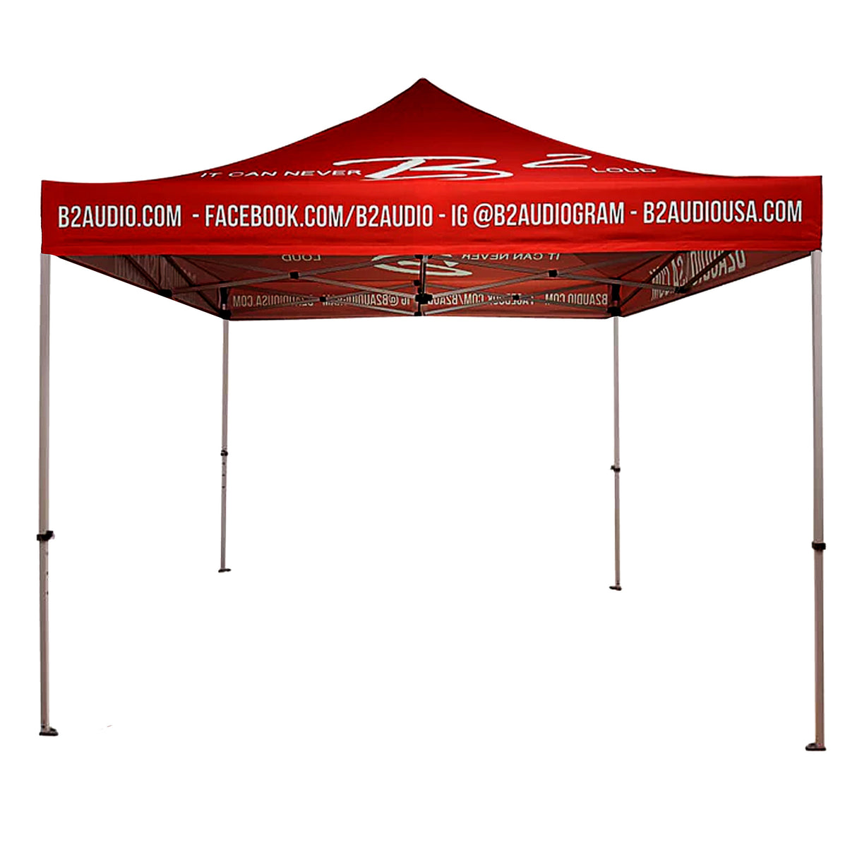 B2 Audio 10ft x 10ft EZ UP Professional Grade Car Show & Event Canopy Tent