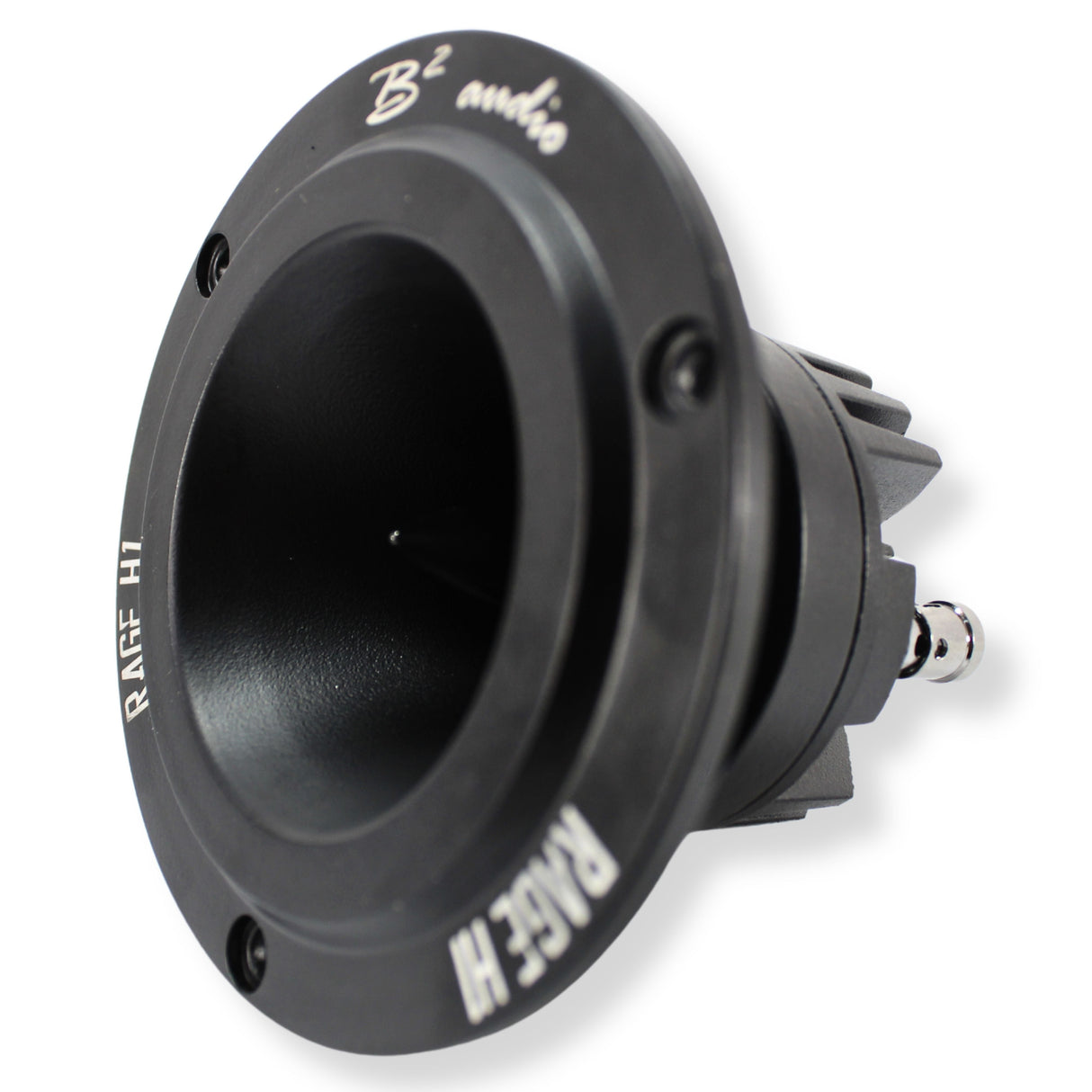 B2 Audio RAGE Series Pair of 1" 4-Ohm 100 Watt RMS Neodymium Horn Tweeters, OD 3.85" RAGE H1 NEO