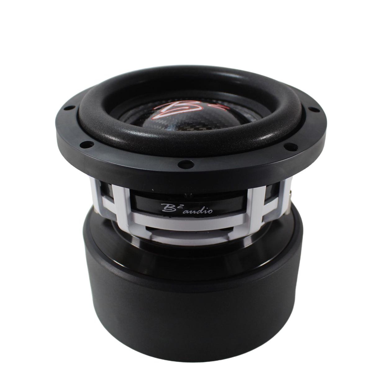 B2 Audio RAMPAGE Competition Series 6.5" 1000 Watt RMS Carbon Fiber Dual 2-Ohm 2" Voice Coil Subwoofer