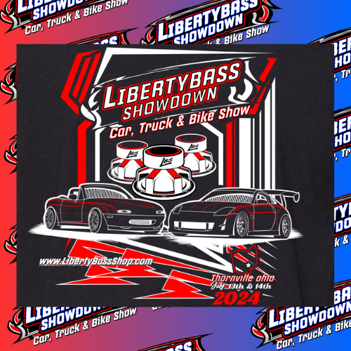 LibertyBass Showdown event t-shirt