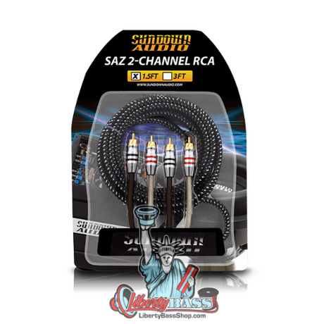 Sundown Audio SAZ2-1.5FT SAZ 2-Channel RCA Interconnects