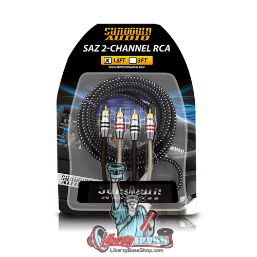 Sundown Audio SAZ2-1.5FT SAZ 2-Channel RCA Interconnects