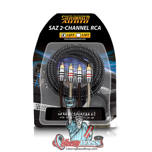 Sundown Audio SAZ2-12FT SAZ 2-Channel RCA Interconnects