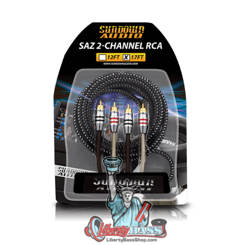 Sundown Audio SAZ2-17FT SAZ 2-Channel RCA Interconnects