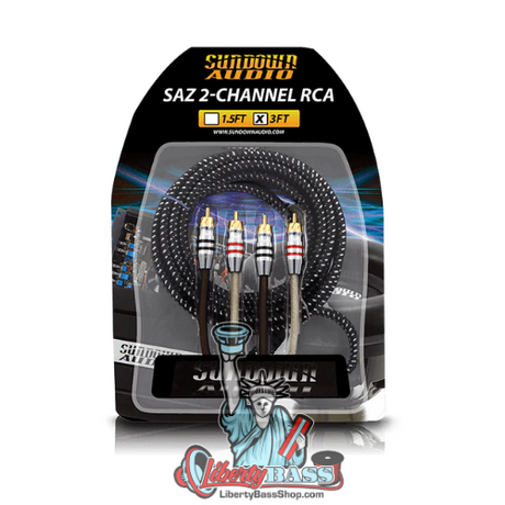 Sundown Audio SAZ2-3FT SAZ 2-Channel RCA Interconnects