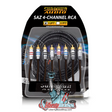 Sundown Audio SAZ4-17FT SAZ 4-Channel RCA Interconnects