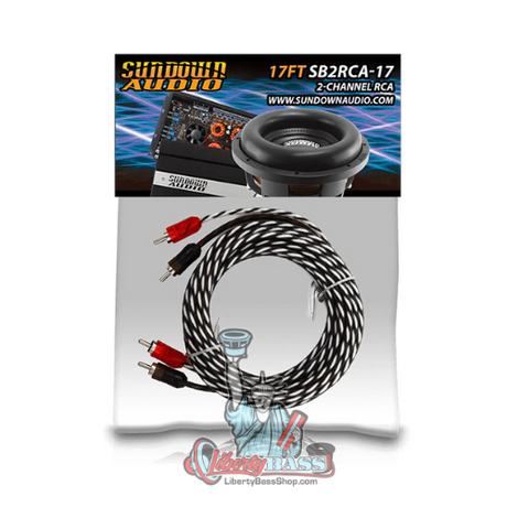 Sundown Audio SB2-17FT 2-Channel RCA Interconnect Cables