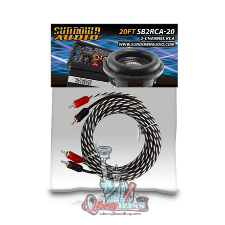 Sundown Audio SB2-20FT 2-Channel RCA Interconnect Cables