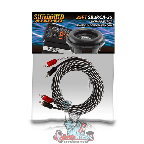 Sundown Audio SB2-25FT 2-Channel RCA Interconnect Cables