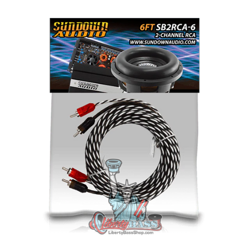 Sundown Audio SB2-6FT 2-Channel RCA Interconnect Cables