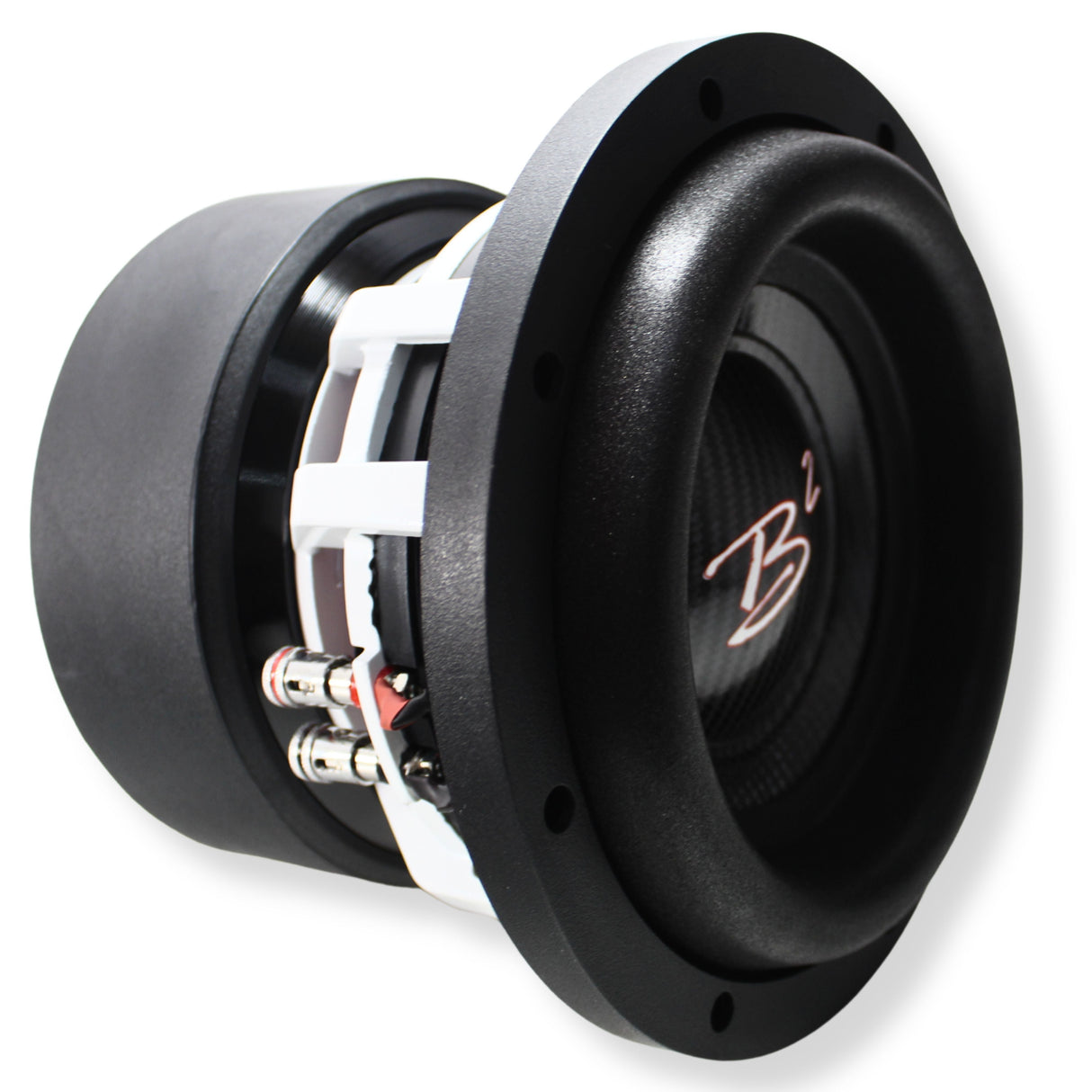 B2 Audio RAMPAGE Competition Series V2 8" 1000 Watt RMS Carbon Fiber  Dual 2-Ohm 2" Voice Coil Subwoofer