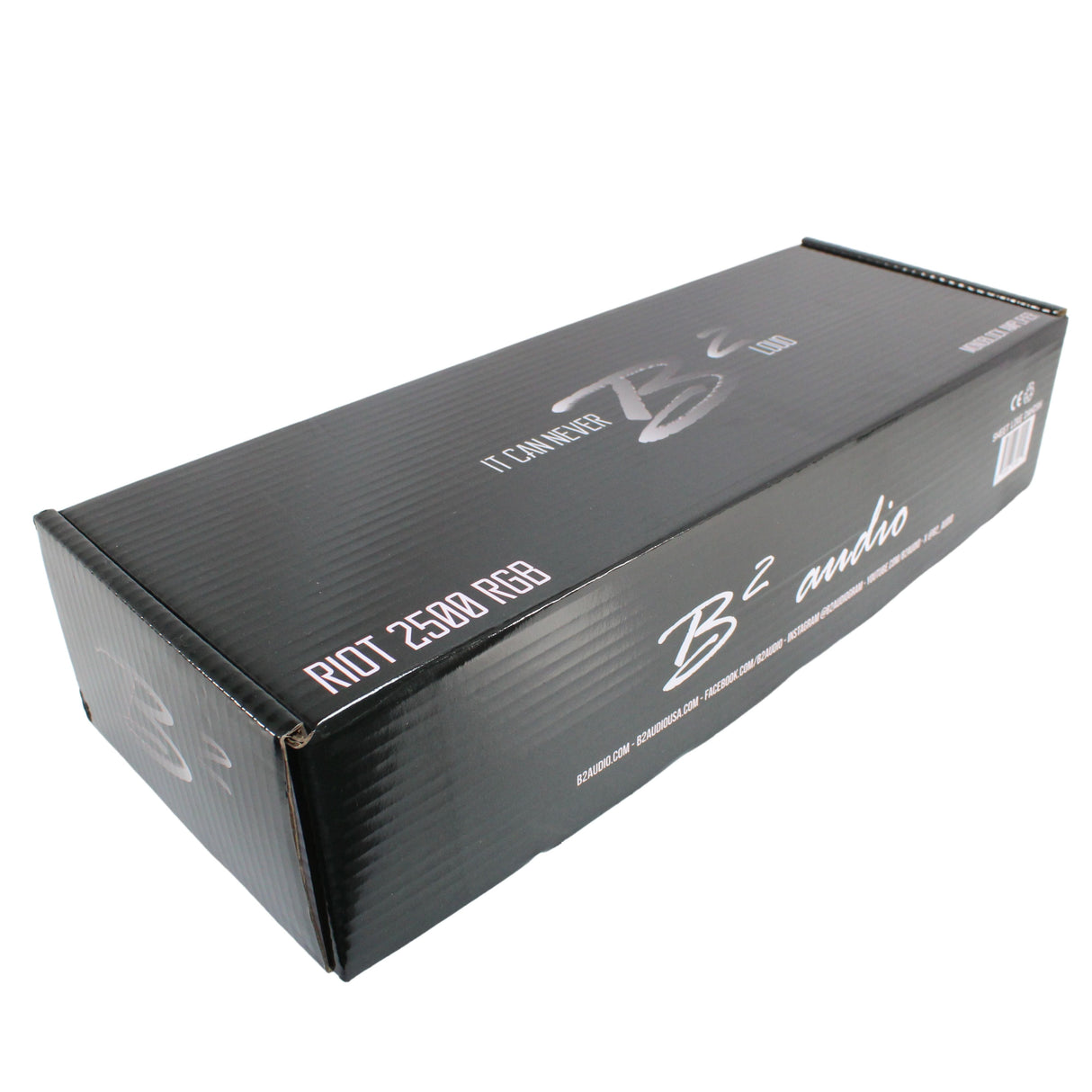 B2 Audio RIOT Mono 2.5K 2500 Watt 1-Ohm Class D Subwoofer Amplifier Full Range Amplifier w/ RGB LED Illumination