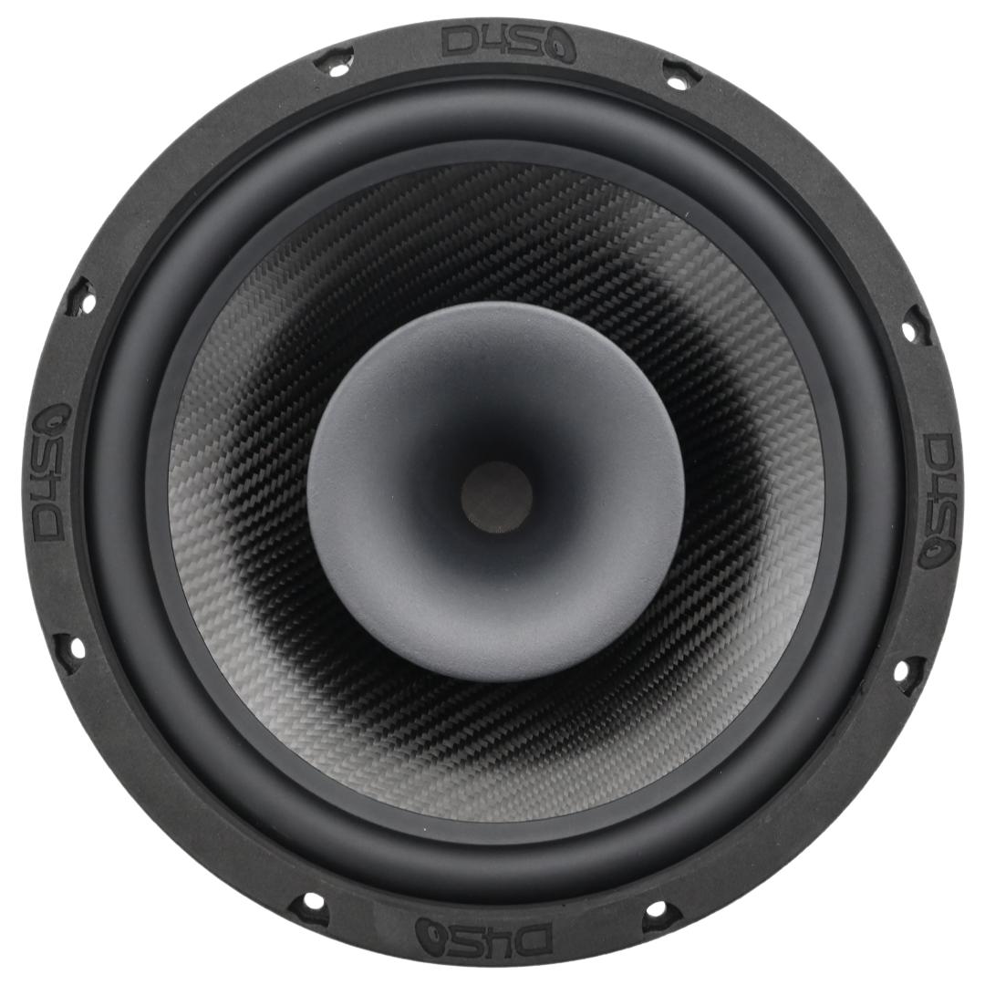 DOWN4SOUND CFX-PROx108H - 10" Carbon Fiber NEO 2-Way Full Range Pro Audio Water Resistant Coaxial Speaker - 250W RMS