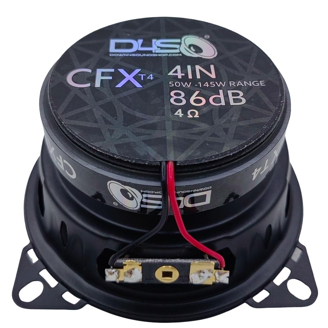 DOWN4SOUND CFXT4 - 4 INCH CAR AUDIO SPEAKERS - 130W RMS ( PAIR )