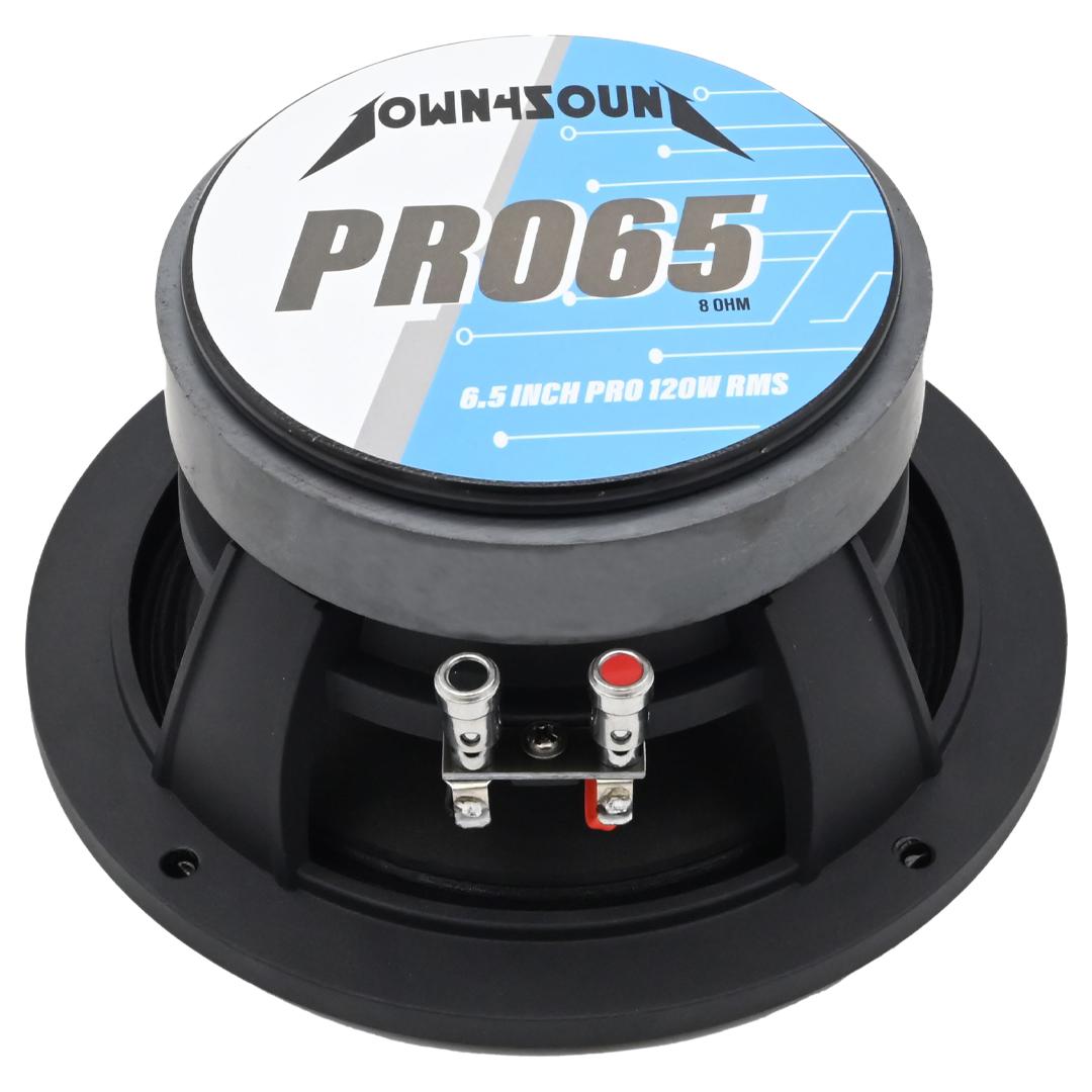 DOWN4SOUND D4S-PRO658 - 6.5" Pro Audio Driver - 120W RMS High-Performance Midrange Speaker