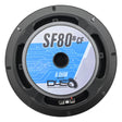 DOWN4SOUND D4S-SF808CF Carbon Fiber Water Resistant Shallow Midrange Speaker - 8 Inch, 180W RMS