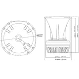 Down4sound D4S- SUPER HORN 75 FERRITE - 150W RMS