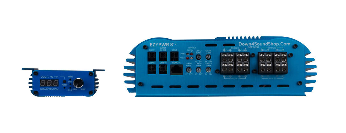 Down4Sound EZYPWR 810 | 4000W RMS 10 Channel Amplifier