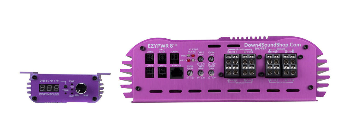 Down4Sound EZYPWR 810 | 4000W RMS 10 Channel Amplifier