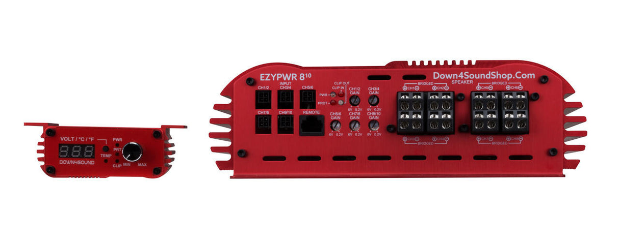 Down4Sound EZYPWR 810 | 4000W RMS 10 Channel Amplifier