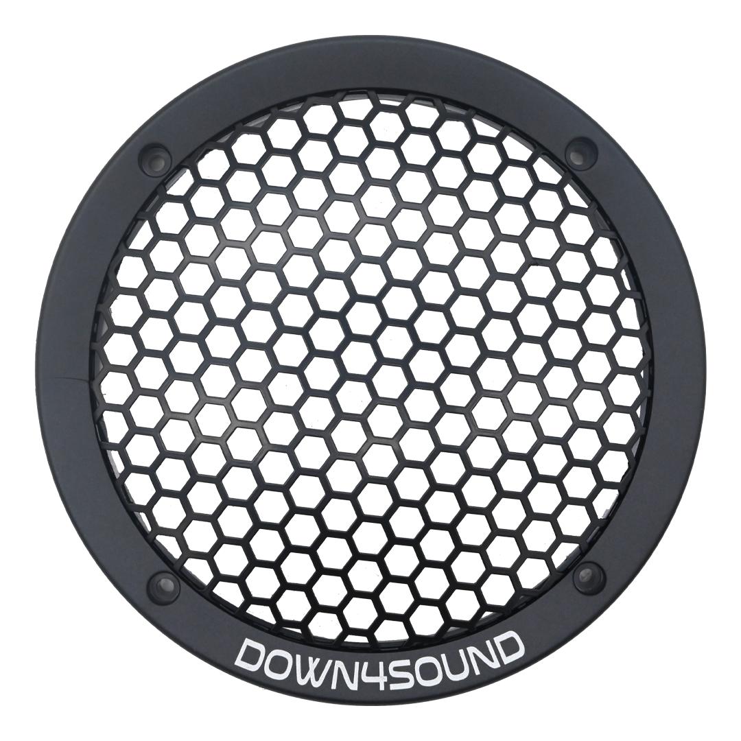 Down4sound Hexi-Grill 61B  - 6.5 Inch Speaker Grills - Black - SINGLE