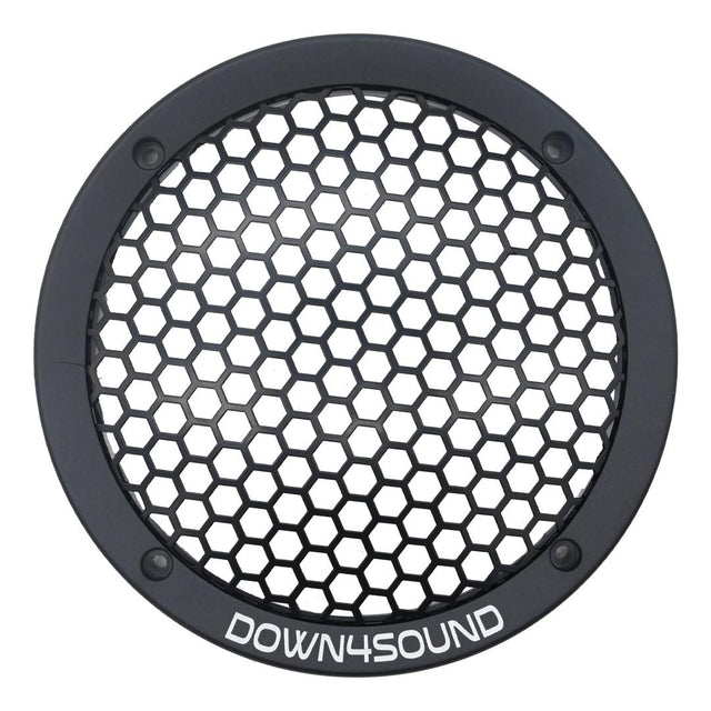 Down4sound Hexi-Grill 61B  - 6.5 Inch Speaker Grills - Black - SINGLE