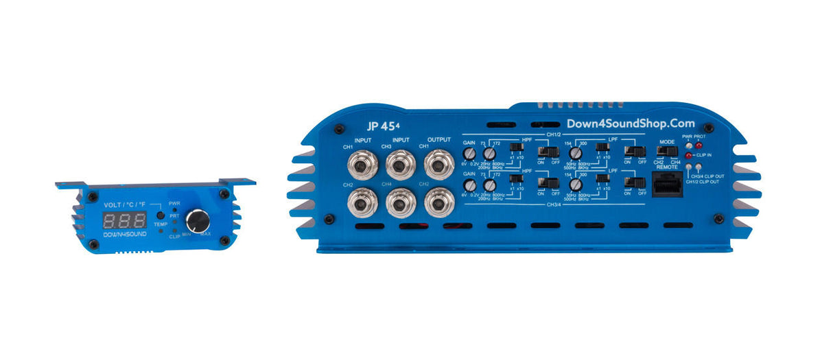 Down4Sound JP454 | 4000W RMS 4 Channel Amplifier