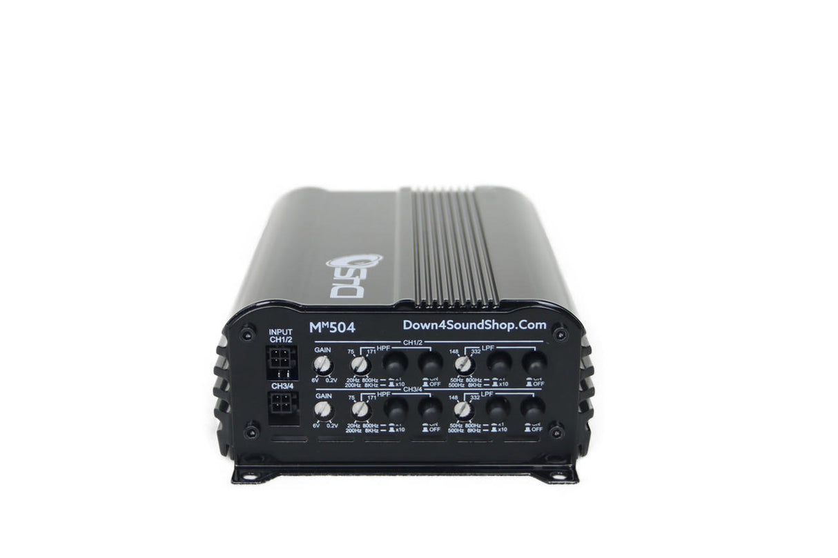 Down4Sound MM504 (Mini Maxx) | 300W RMS Mini 4 Ch Car Audio Amplifier