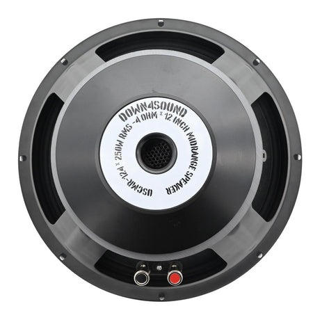 DOWN4SOUND USCMR-128 - 12" Paper Cone Pro Audio Midrange Speaker - 250W RMS