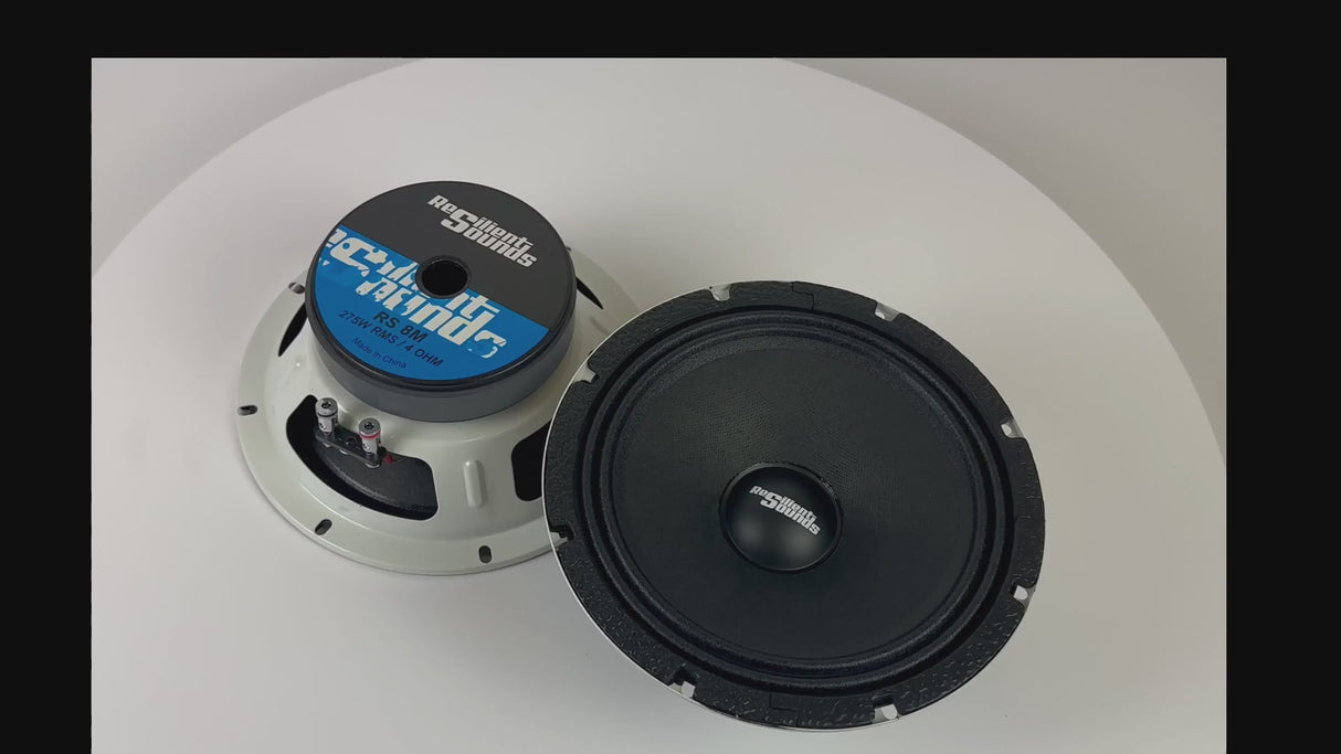 Resilient Sounds 8M 275w RMS 4ohm 8" speaker