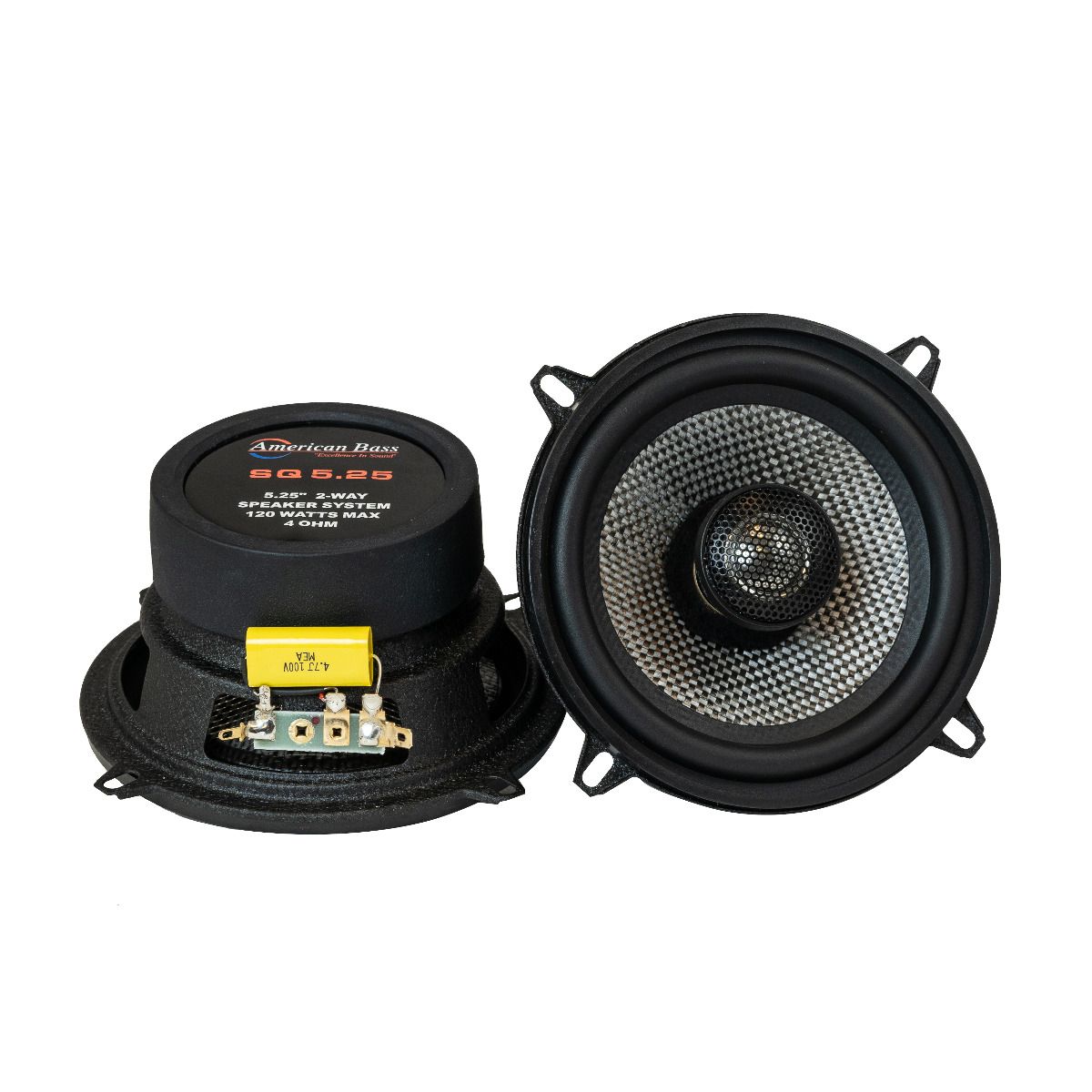 American Bass SQ 5.25 Full Range Speakers (Pair)