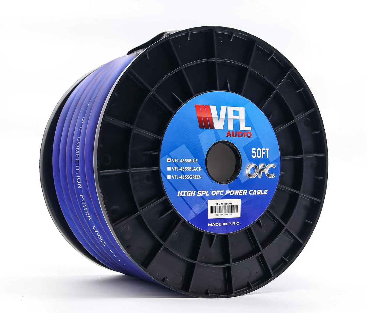 American Bass VFL 1/0 Gauge OFC Wire 50ft Roll