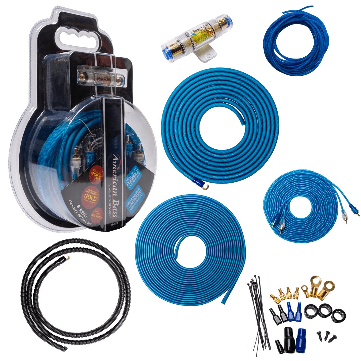 American Bass VFL 8 Gauge Amplifier Kit